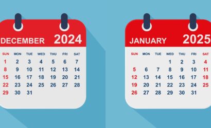 Calendar view showing December 2024 to January 2025