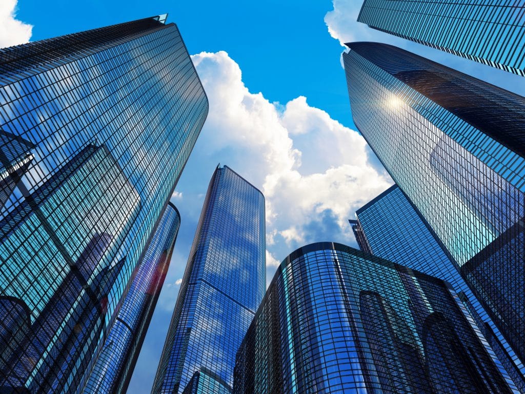 looking up at skyscrapers - IRIS