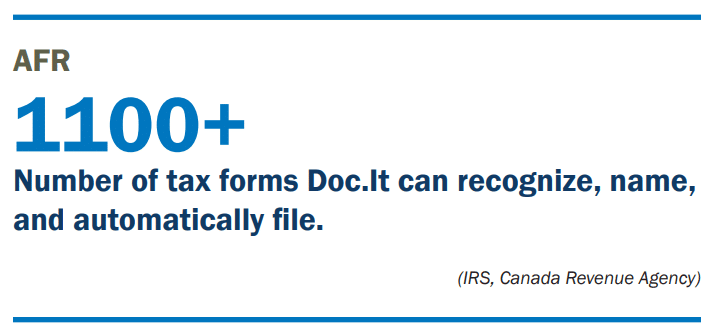 Doc.It automatic filing statistic