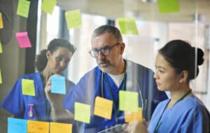 healthcare professionals in a meeting